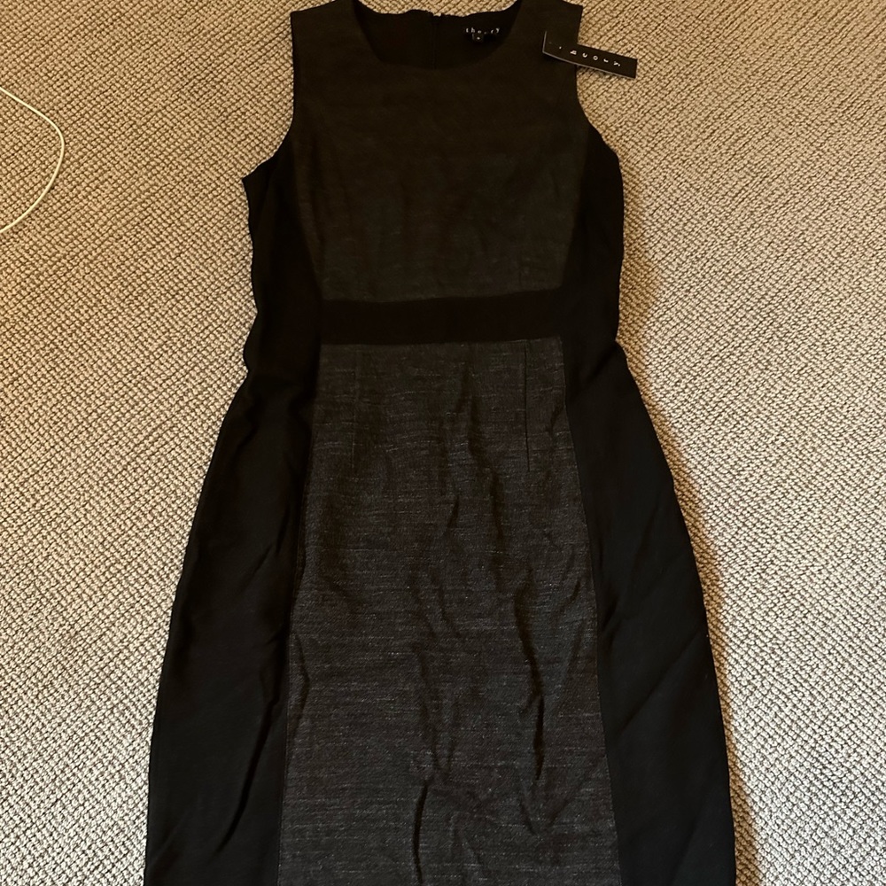 Theory dress Size O. Black with charcoal details